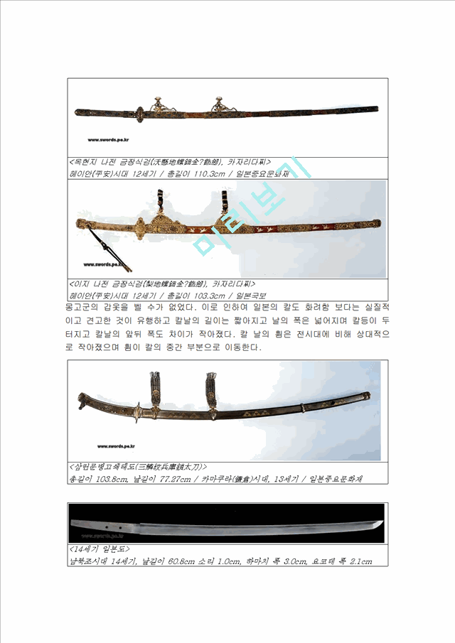 일본의 칼의 역사   (7 )